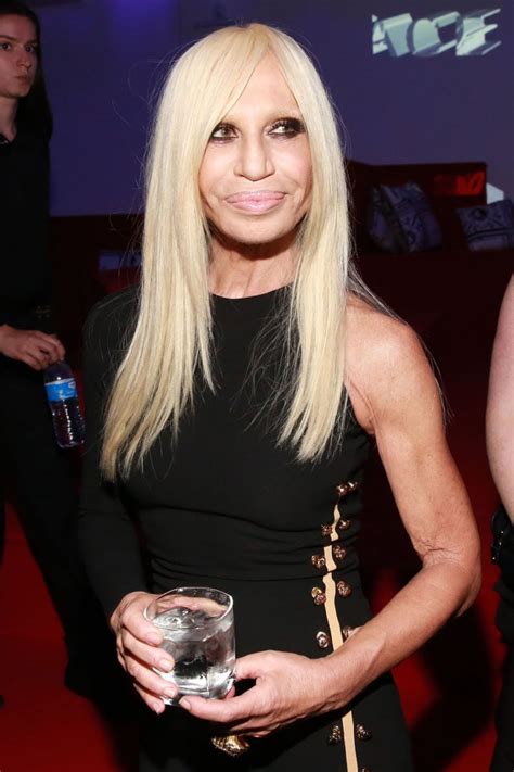 the face of versace|current pictures of donatella Versace.